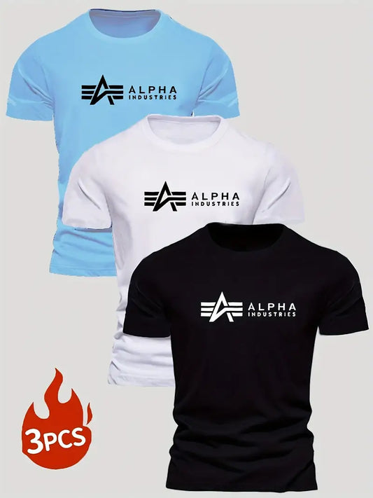 3pcs Men's T-Shirts